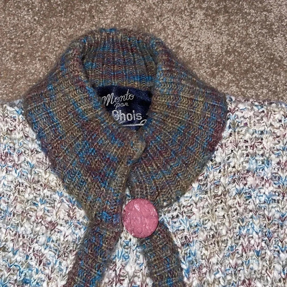 Vintage 1980s Monto Pan Le Chois Long Cardigan Sweater Jacket - Small. T - Picture 2 of 6